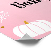 リトルブピンクガール幽霊ベビーシャワーウェルカム ポスター (角)