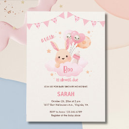 リトルブピンクハロウィーンベビーシャワー招待状 招待状