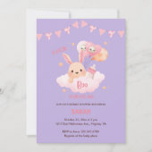 リトルブピンクハロウィーンベビーシャワー招待状 招待状 (正面)