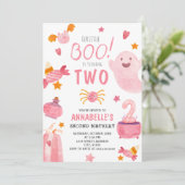 リトルブピンクハロウィーン第2誕生日 招待状 (スタンド正面)