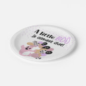 リトルブピンク幽霊ガールズベビーシャワー紙Pla ペーパープレート (アングル)