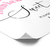 リトルブピンク幽霊ハロウィーンベビーは甘い ポスター (角)