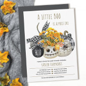 リトルブファームハウスパンプキンハロウィーンベビーシャワー 招待状