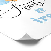 リトルブブルー幽霊ハロウィンスイーツ&スイーツ ポスター (角)