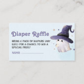 リトルブボーイ赤ちゃんシャワーおむつラッフルチケット エンクロージャーカード (正面)