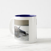 リトルブラウンこうもり(筋炎) ツートーンマグカップ (正面左)