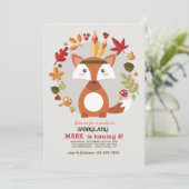 リトルブラウンキツネ招待状 招待状 (スタンド正面)