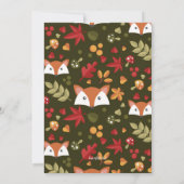 リトルブラウンキツネ招待状 招待状 (裏面)