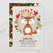 リトルブラウンキツネ招待状 招待状 (正面/裏面)