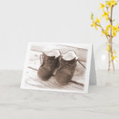 リトルブラウンシューズカード カード (黄色い花)