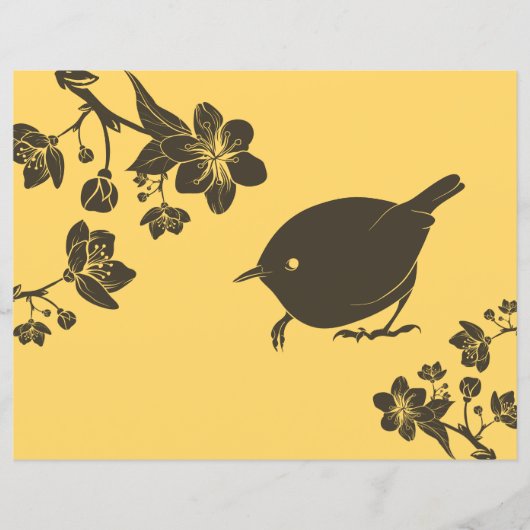 リトルブラウンバードジャーナルのスクラップブック紙 (正面)