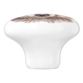 リトルブラウンベアとフローラヘッドピース セラミックノブ (側面)