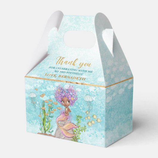 リトルブラウンマーメイドガールアンダーザシー誕生日 フェイバーボックス (裏面サイド)