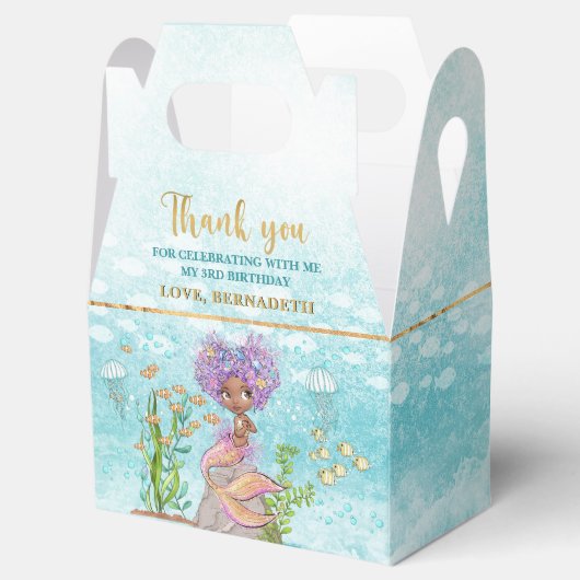 リトルブラウンマーメイドガールアンダーザシー誕生日 フェイバーボックス (オープン)