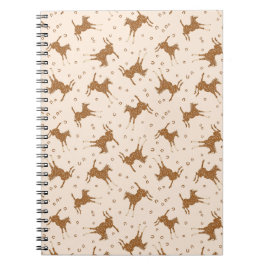 リトルブラウン馬 – サーモンピンク。 ノートブック