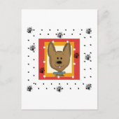 リトルブラウンDoggie Tシャツとギフト ポストカード (正面)