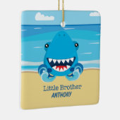 リトルブラザーシャークオンビーチオーナメント セラミックオーナメント (右)