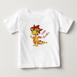 リトルブラザーベビー素晴らしジャージーTシャツ/ドラゴン ベビーTシャツ