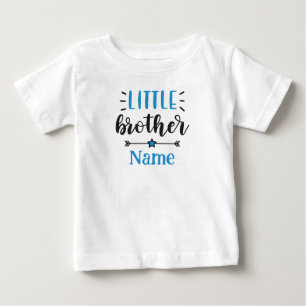 リトルブラザー パーソナライズドネーム キュート ベビーTシャツ