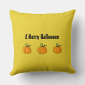 リトルブラックとジャック・オランタンのハロウィーン クッション (裏面)