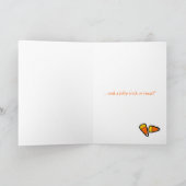 リトルブラックとジャックO'ランタンハロウィンカード カード (内部)