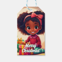 リトルブラックガールオープニングプレゼント ギフトタグ