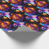 リトルブラックガール10th誕生日コースター ラッピングペーパー (角)