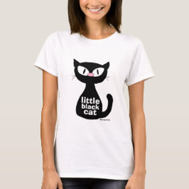 リトルブラックキャットキュート子猫 Tシャツ