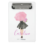 リトルブラックドレスウーマンスタイリッシュファッション ミニクリップボード (正面)