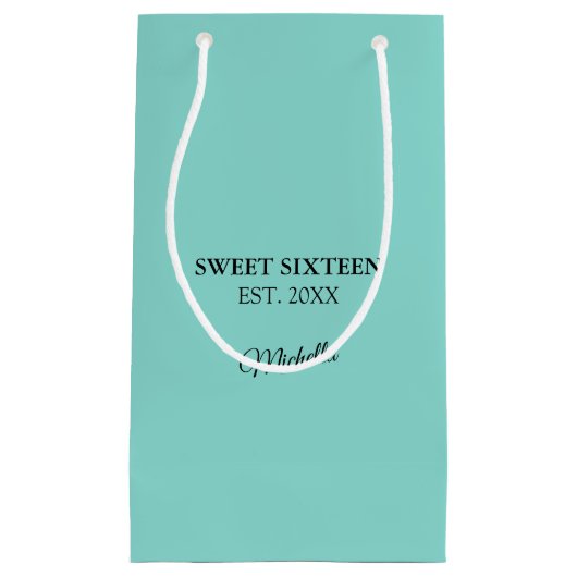 リトルブラックドレスシャワーお祝いティアラパーティー スモールペーパーバッグ (正面)