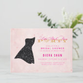 リトルブラックドレスシャワー招待状 招待状 (スタンド正面)