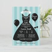 リトルブラックドレススウィート16誕生日 招待状 (スタンド正面)