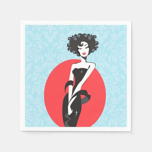 リトルブラックドレススタントナーカクテルナプキンズ スタンダードカクテルナプキン (正面)