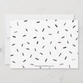 リトルブラックドレスハイヒールバチェロレッテ 招待状 (裏面)