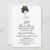 リトルブラックドレスハイヒールバチェロレッテ 招待状 (正面)