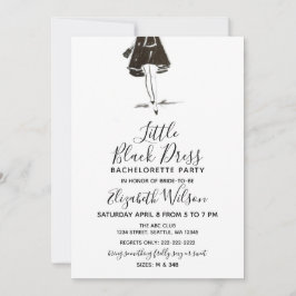 リトルブラックドレスハイヒールバチェロレッテ 招待状