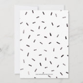 リトルブラックドレスハイヒールバチェロレッテ 招待状 (裏面)