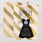 リトルブラックドレスバチェロレッテBash |パーティー 招待状 (正面/裏面)