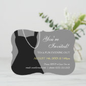 リトルブラックドレスパーティー招待状 招待状 (スタンド正面)