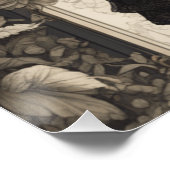 リトルブラックドレスファンタジーオートクチュールヴィンテージマンガ ポスター (コーナー)