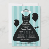 リトルブラックドレスブライダルシャワー 招待状 (正面)