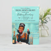 リトルブラックドレスブライド&コグラムブライダルシャワー 招待状 (スタンド正面)