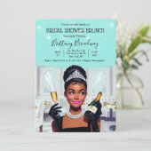 リトルブラックドレスブライド&コグラムブライダルシャワー 招待状 (スタンド正面)