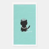 リトルブラックドレス ティールブルー 猫 ティアラ パーティー (正面)