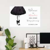 リトルブラックドレス ハイヒール ブライズメイドパーティー ポスター (ホームオフィス)