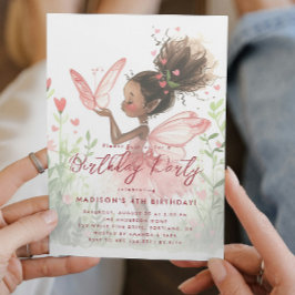 リトルブラックフェアリーバレリーナバースデーパーティー 招待状