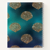 リトルブラックマーメイドブルーモノグラムはかりで測ガールズ ノートブック (裏面)