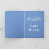 リトルブラックラボパピーキルトのようなデザイン サンキューカード (内部)