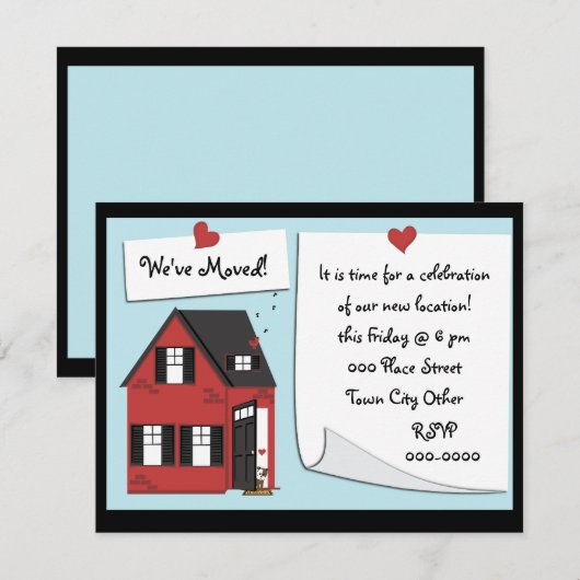 リトルブリックハウス 招待状 (正面/裏面)