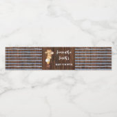 リトルブルーカウボーイウェスタンベビーシャワー ペットボトルラベル (シングルラベル)